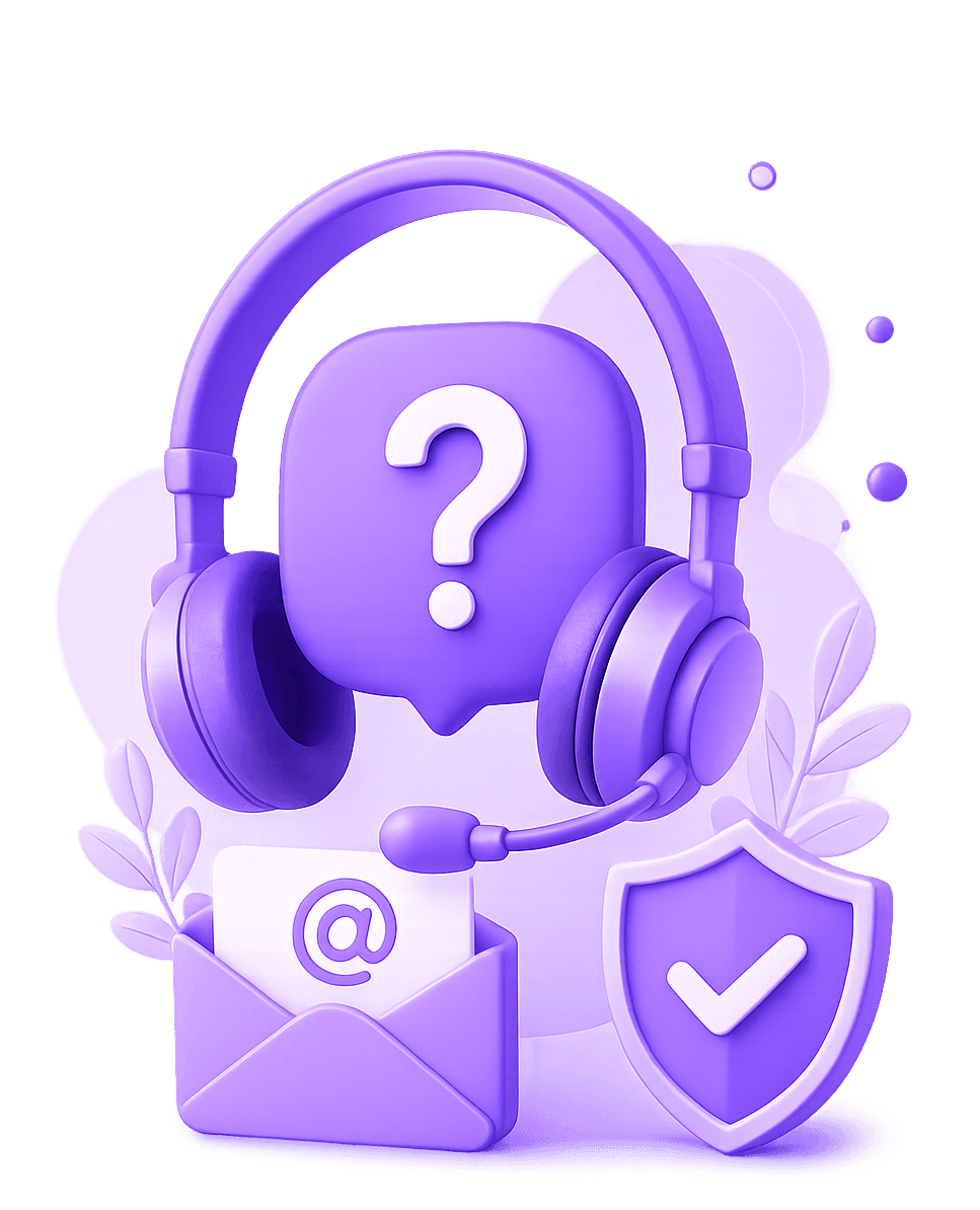 Manabgro support — headset, message, and security