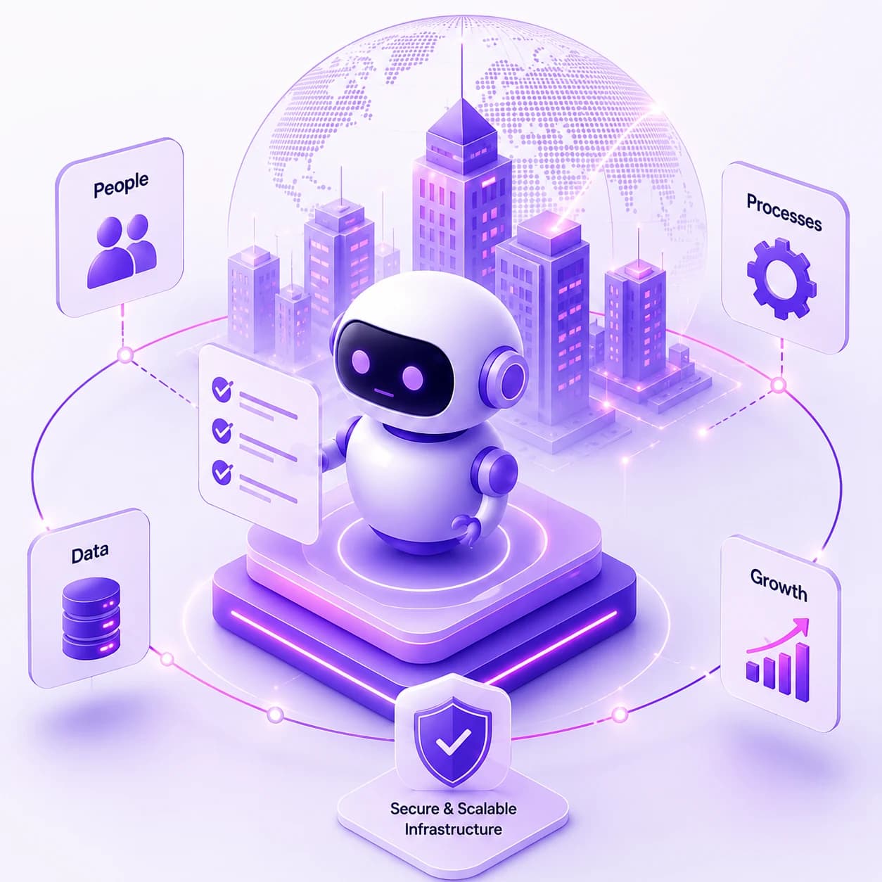 A future where AI agents work alongside people